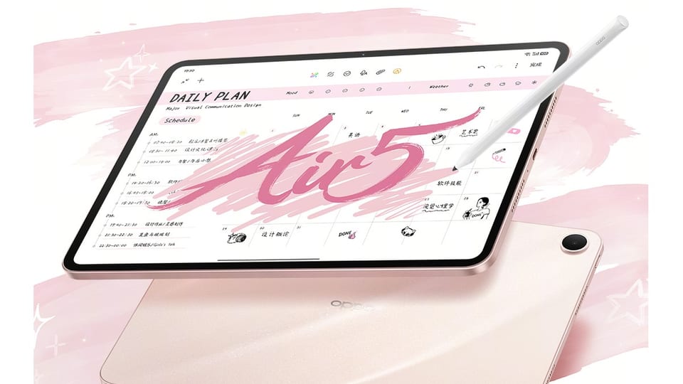 اوپو با یک سورپرایز کریسمسی می‌آید؛ Pad Air5 با باتری بزرگ و نمایشگر 2.8K