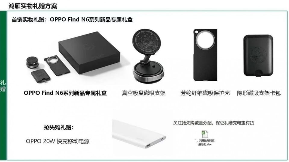 جزئیات «باکس هدیه» Oppo Find N6 فاش شد؛ ورود جدی به اکوسیستم مغناطیسی
