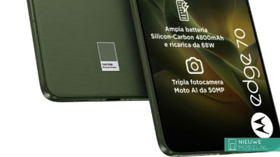موتورولا Edge 70 با طراحی باریک و سبک؛ تمام مشخصات آن پیش از عرضه و با تأییدیه اروپا فاش شد