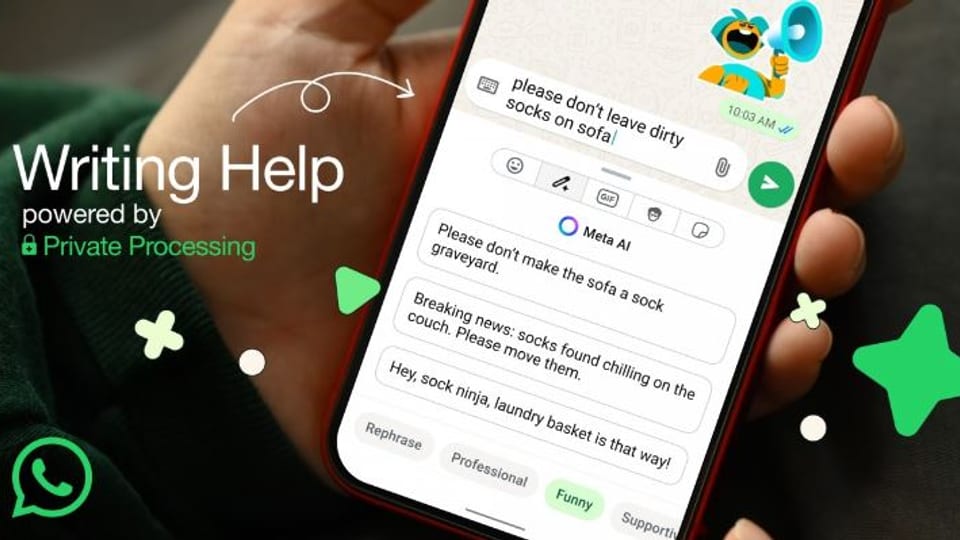واتساپ با معرفی قابلیت «Writing Help»؛ دستیار هوش مصنوعی برای بهبود متن‌ها