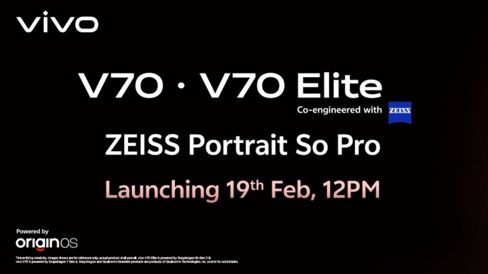 ویوو تاریخ رونمایی سری V70 را اعلام کرد؛ باتری غول‌آسا و دوربین ZEISS در راه است