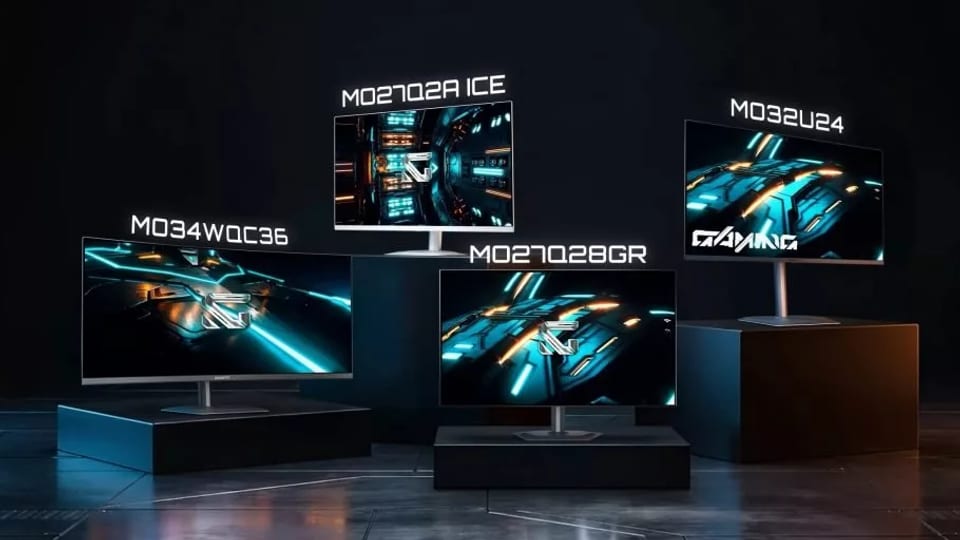 گیگابایت چهار مانیتور OLED جدید با فناوری HyperNits معرفی کرد