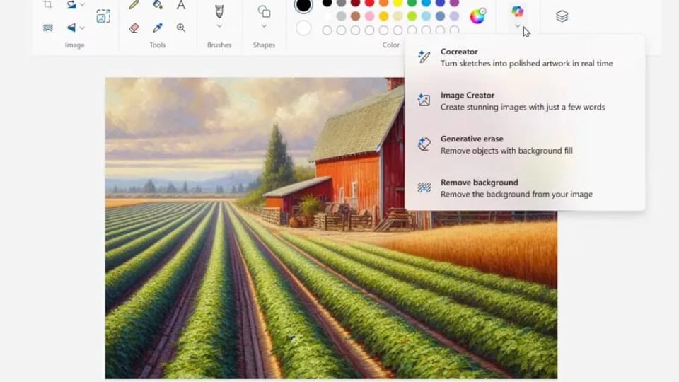 Paint ویندوز به هوش مصنوعی Copilot مجهز می‌شود
