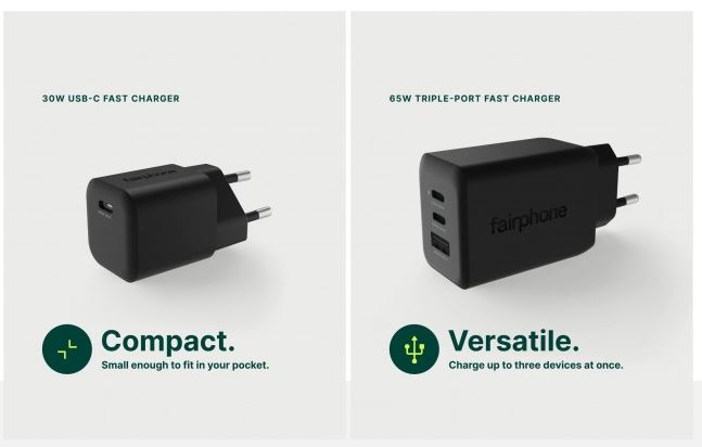 شارژرهای تازه Fairphone با سرعت بالا و کابلها و آداپتورهای ۱۰۰٪ قابلبازیافت