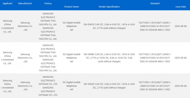 گواهی 3C تأیید شد: Galaxy S26 Pro و S26 Edge بدون شارژ سریع