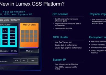 ARM از پلتفرم جدید Lumex رونمایی کرد؛ گامی تازه در تحول پردازنده‌های موبایل