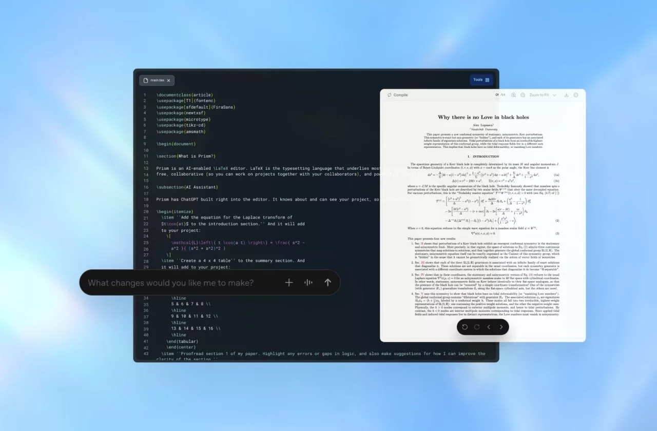 OpenAI از Prism رونمایی کرد: محیط کاری هوش مصنوعی مخصوص دانشمندان