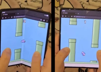 نسخه جدید Flappy Bird مخصوص گوشی‌های تاشو با حرکت لولا