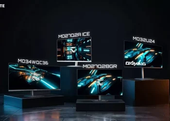 گیگابایت چهار مانیتور OLED جدید با فناوری HyperNits معرفی کرد
