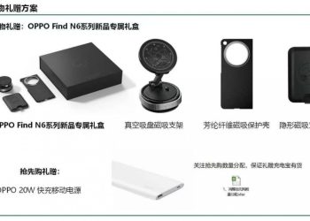 جزئیات «باکس هدیه» Oppo Find N6 فاش شد؛ ورود جدی به اکوسیستم مغناطیسی