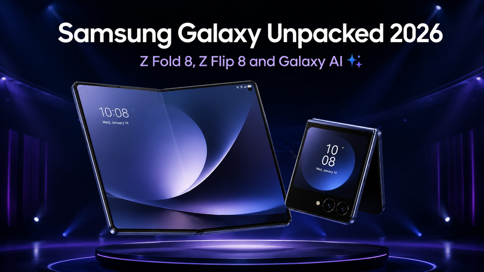 مراسم Galaxy Unpacked 2026؛ از گلکسی Z Fold 8 و Z Flip 8 چه انتظاری داریم؟